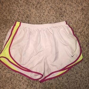 Size large white nike shorts